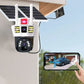 2025🔥360° Telecamera di sorveglianza solare intelligente con monitoraggio a tre schermi✨