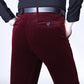Pantaloni lunghi dritti in velluto a coste elasticizzato da uomo