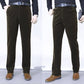 Pantaloni lunghi dritti in velluto a coste elasticizzato da uomo