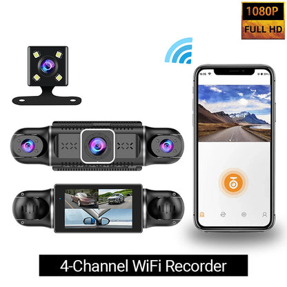 Sicurezza di guida ✨ Registratore per auto a 4 canali 1080P