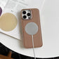 Custodia in Pelle con Ricarica Magnetica per iPhone