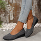 Scarpe eleganti e leggere con zeppa a tacco basso antiscivol