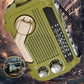 📻 Radio Solare Portatile Vintage a Manovella con Torcia ✨ | Connessione Bluetooth, USB e Ricarica Solare 🔦 | Per Emergenze, Campeggio e Casa | 4 Colori