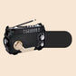 📻 Radio Solare Portatile Vintage a Manovella con Torcia ✨ | Connessione Bluetooth, USB e Ricarica Solare 🔦 | Per Emergenze, Campeggio e Casa | 4 Colori