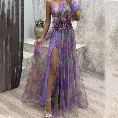 Abito Irregolare in Tulle da Donna
