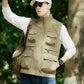 Giacca Senza Maniche Reversibile Multi-Tasca Casual