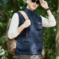 Giacca Senza Maniche Reversibile Multi-Tasca Casual