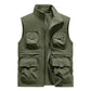 Giacca Senza Maniche Reversibile Multi-Tasca Casual