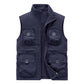 Giacca Senza Maniche Reversibile Multi-Tasca Casual