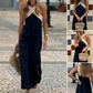 Abito Maxi Senza Maniche con Collo Halter per Donna