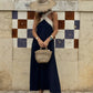 Abito Maxi Senza Maniche con Collo Halter per Donna