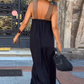 Abito Maxi Senza Maniche con Collo Halter per Donna