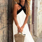 Abito Maxi Senza Maniche con Collo Halter per Donna