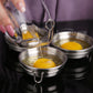 🥚❤️ Stampo per Uova al Vapore in Acciaio Inox 304 – Antiruggine, Manico Ergonomico, Cottura Uniforme – 2 Stili: Tinta Unita o Cuore 🍳✨