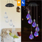 Campanelli Eolici con Lampadina LED Colorata ad Energia Solare
