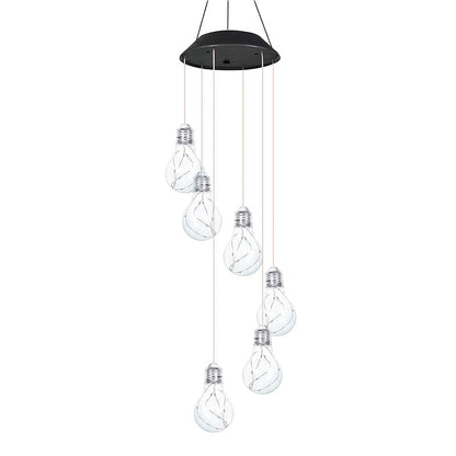 Campanelli Eolici con Lampadina LED Colorata ad Energia Solare