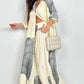 Set Camicia Lunga con Bottoni e Pantaloni con Coulisse