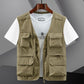 Gilet All'Aperto da Uomo Leggero e Traspirante con Multi Tasche