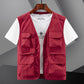 Gilet All'Aperto da Uomo Leggero e Traspirante con Multi Tasche