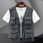 Gilet All'Aperto da Uomo Leggero e Traspirante con Multi Tasche