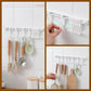 🧺 Appendino a Parete Regolabile a Forma di S | Montaggio Senza Fori, Senza Tracce 🔧 | Ganci Regolabili, Cucina e Bagno 🏠 | Adesivo Resistente ✨ | 30 o 40 cm 📏