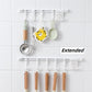 🧺 Appendino a Parete Regolabile a Forma di S | Montaggio Senza Fori, Senza Tracce 🔧 | Ganci Regolabili, Cucina e Bagno 🏠 | Adesivo Resistente ✨ | 30 o 40 cm 📏