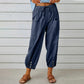 Pantaloni Capri da Donna a Gamba Larga con Coulisse