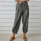 Pantaloni Capri da Donna a Gamba Larga con Coulisse