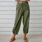 Pantaloni Capri da Donna a Gamba Larga con Coulisse