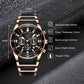 Orologio al quarzo multifunzione impermeabile da uomo