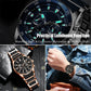 Orologio al quarzo multifunzione impermeabile da uomo