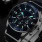Orologio al quarzo multifunzione impermeabile da uomo