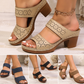 Sandali con zeppa slip-on comodi da donna (sconto del 32%)
