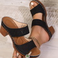 Sandali con zeppa slip-on comodi da donna (sconto del 32%)