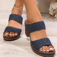 Sandali con zeppa slip-on comodi da donna (sconto del 32%)