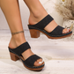 Sandali con zeppa slip-on comodi da donna (sconto del 32%)