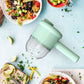 🥗 Tritatutto & Affettatore Elettrico Ricaricabile – Trita Verdure & Affetta in Secondi | 2 Funzioni | Lame Inox | 30W | 280 ml | Per Insalate, Soffritti & Ricette Veloci 🔪⚡