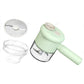 🥗 Tritatutto & Affettatore Elettrico Ricaricabile – Trita Verdure & Affetta in Secondi | 2 Funzioni | Lame Inox | 30W | 280 ml | Per Insalate, Soffritti & Ricette Veloci 🔪⚡