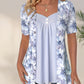 Top Irregolare con Patchwork Floreale da Donna