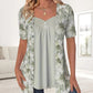 Top Irregolare con Patchwork Floreale da Donna