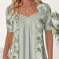 Top Irregolare con Patchwork Floreale da Donna