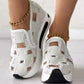 Canvas Mesh Thick Bottomed Women's Sandals
