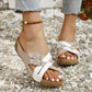 Sandali casual estivi da donna con cinturino incrociato regolabile