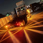 Luci di segnalazione laterali a LED a forma di anguria per camion e rimorchi