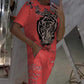 Set Casual Stampato a 2 Pezzi - Top e Pantaloni con Coulisse