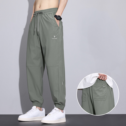 Pantaloni da jogging in seta ghiacciata ad asciugatura rapida