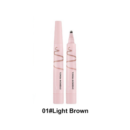 🖤 Matita per Sopracciglia a 4 Punte Impermeabile | Tratti Sottili Effetto Pelo Naturale 💗 | Tenuta 24 Ore Anti-Sbavatura 🌧️ | 5 Tonalità dal Marrone al Nero 🎨 | Formato 12 g da Borsa 👜