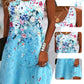 🌞Essenziali per l'estate👗Abito estivo senza maniche a fiori da donna