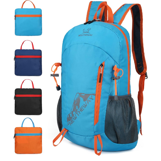 🏞️🎒 Zaino Pieghevole Impermeabile per Trekking & Campeggio 💧✨ – Ultraleggero, Antistrappo, 7 Tasche, Compatto come un Uovo 🥚 – Uomo & Donna 👟
