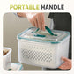 🍱 Contenitore 2 in 1 Drenante e Serbafreschezza ❄️✨ - Doppia Chiusura Ermetica | -20°C a 120°C | Trasparente | Impilabile | 6 Misure | Set 3/4/5 Pezzi | 50% DI SCONTO